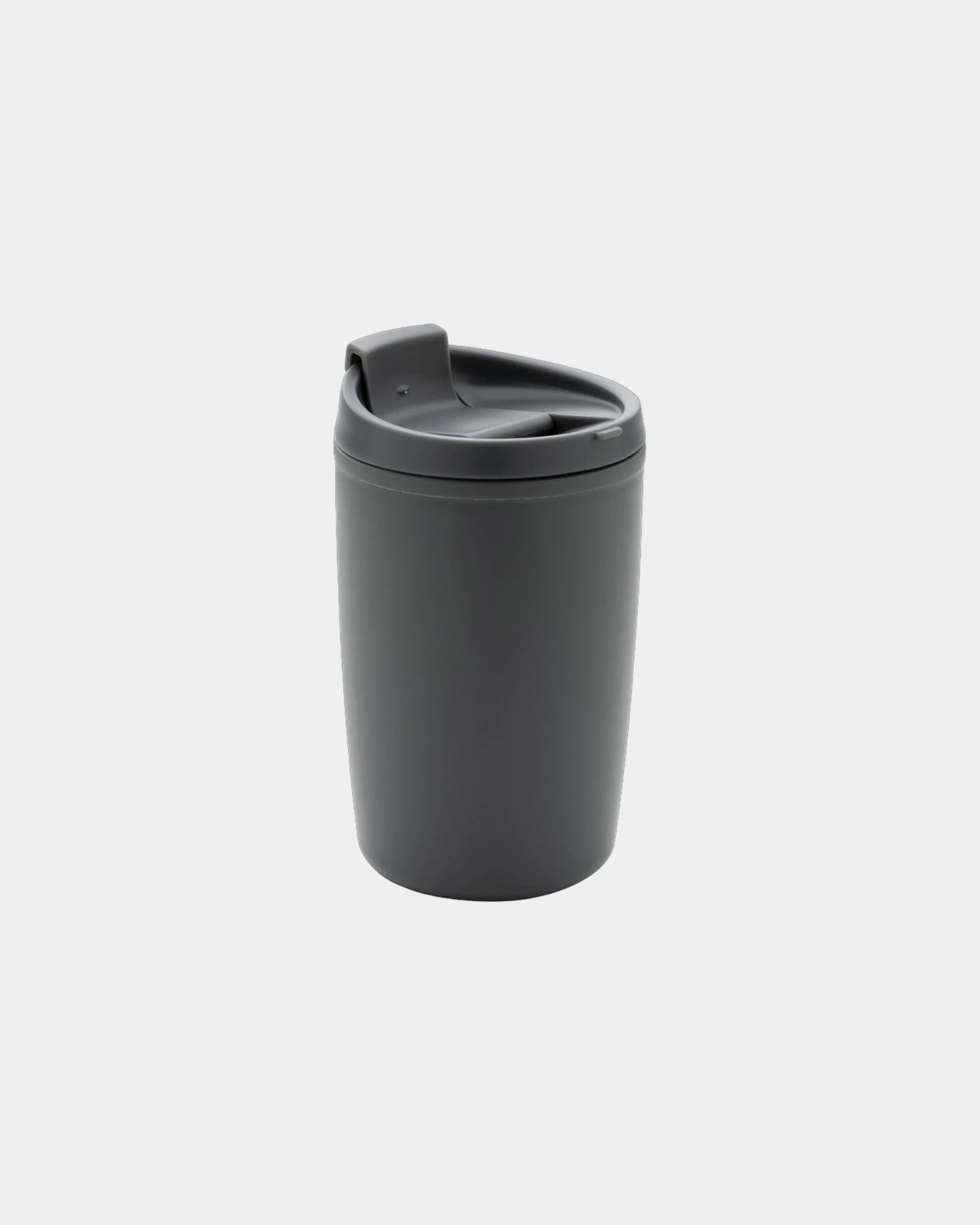 Mug gerecycled PP GRS met klepdeksel om te personaliseren - Grijs