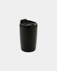 Mug gerecycled PP GRS met klepdeksel om te personaliseren - Zwart