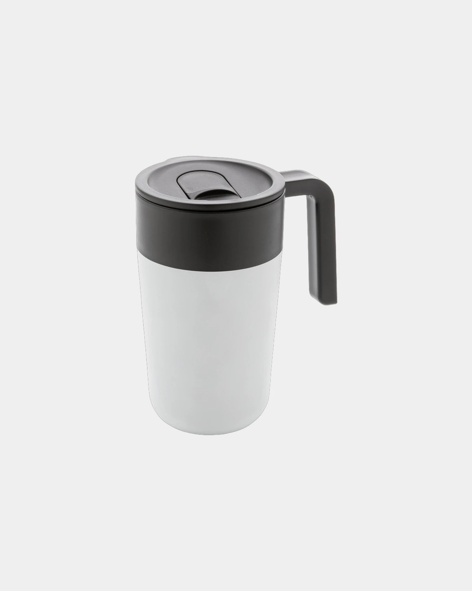 Mok gerecycled PP en rvs 480ml om te personaliseren - Wit