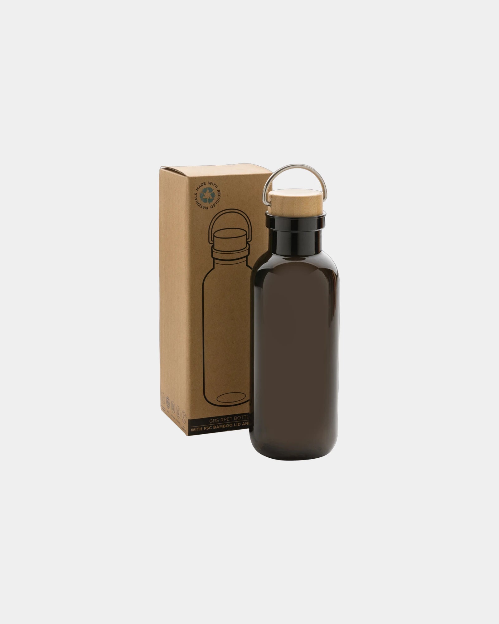 Gerecyclede drinkfles RPET bamboe 680ml om te personaliseren - 10