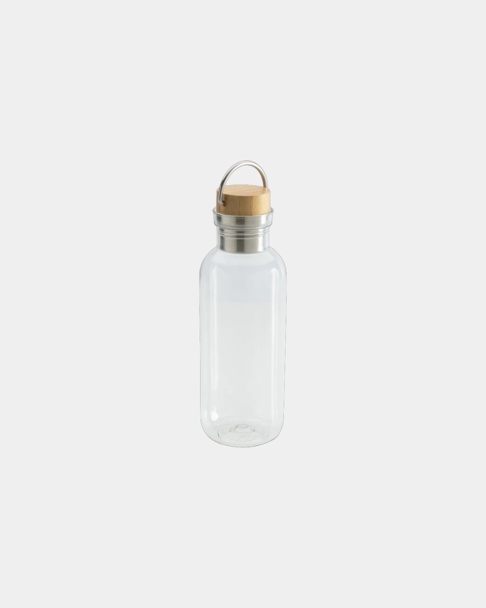 Gerecyclede drinkfles RPET bamboe 680ml om te personaliseren - Transparant