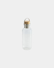 Gerecyclede drinkfles RPET bamboe 680ml om te personaliseren - Transparant