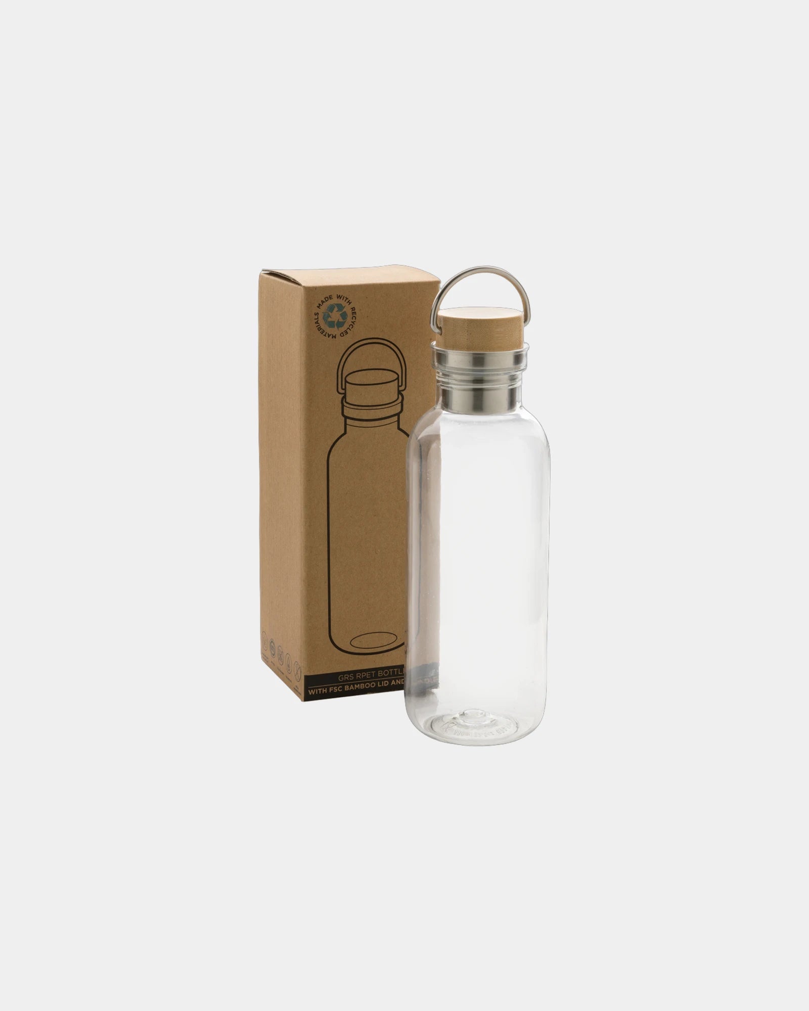 Gerecyclede drinkfles RPET bamboe 680ml om te personaliseren - 4