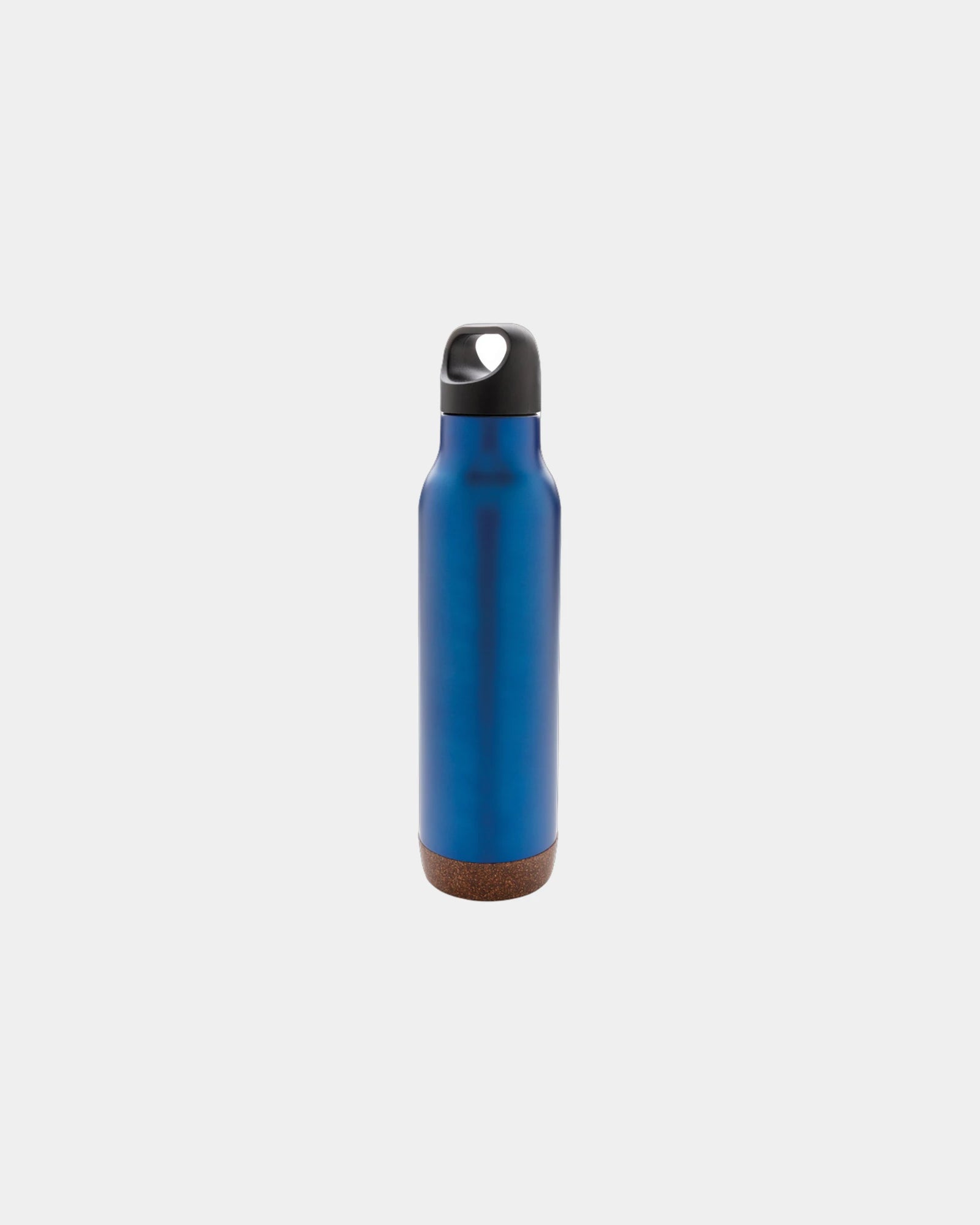 Thermosfles rvs kurk afwerking 600ml om te personaliseren - Blauw