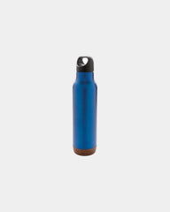 Thermosfles rvs kurk afwerking 600ml om te personaliseren - Blauw