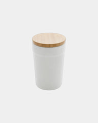 Mug gerecycled PP GRS bamboe deksel om te personaliseren - Wit