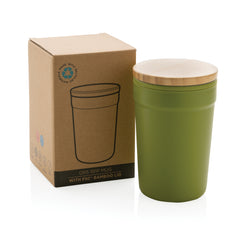 Mug gerecycled PP GRS bamboe deksel om te personaliseren - 11