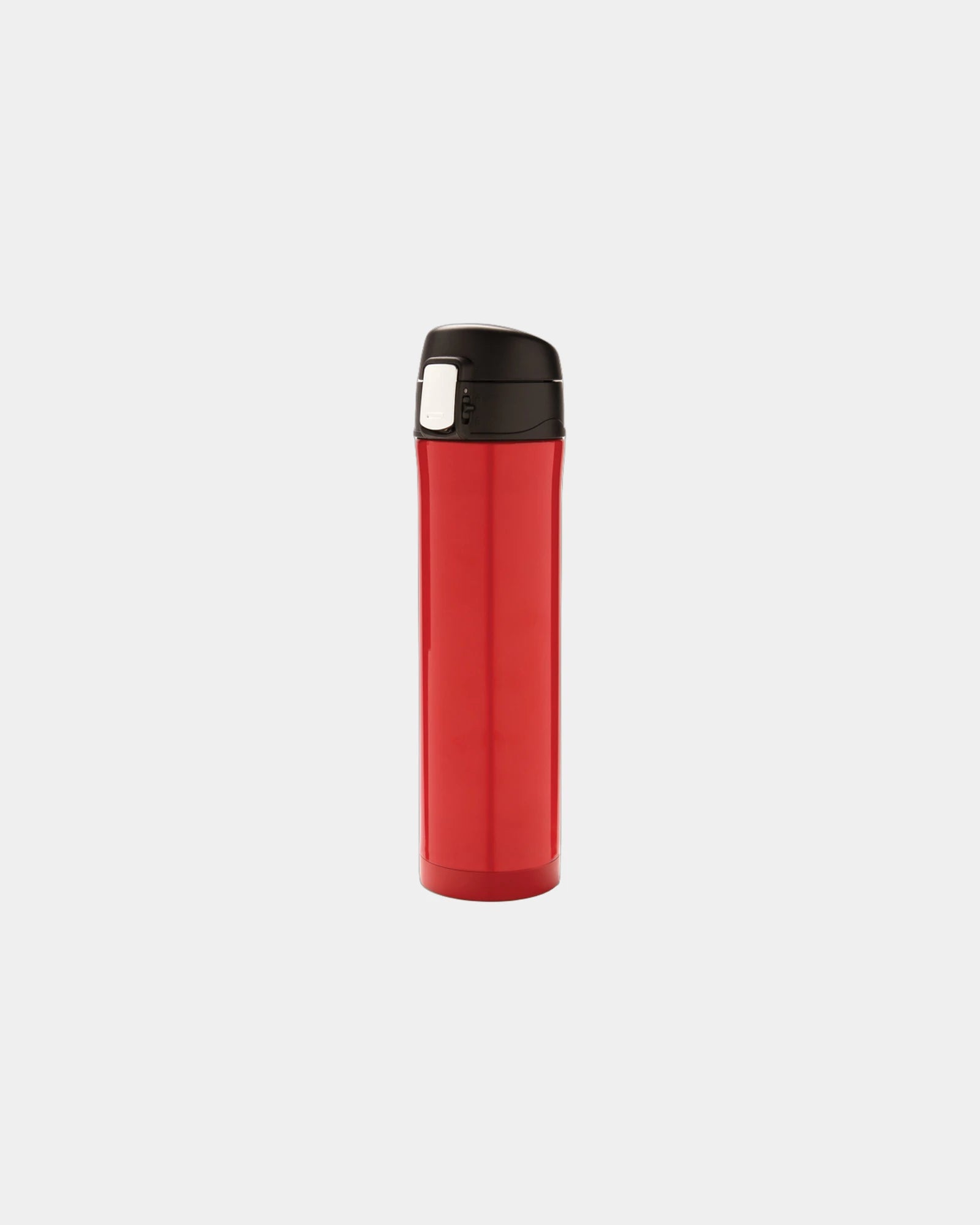 Thermosfles rvs vergrendelbaar 450ml om te personaliseren - Rood
