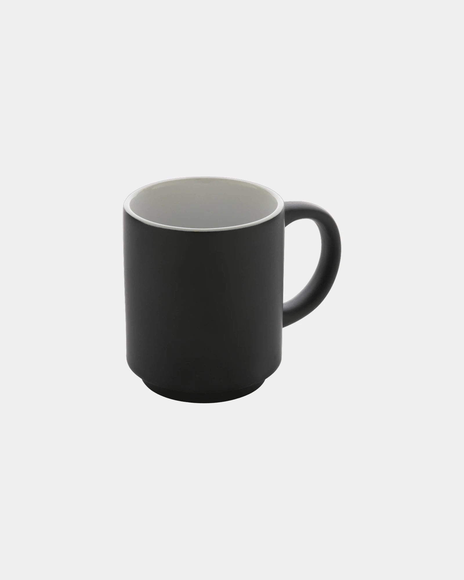 Stapelbare mok keramiek 180ml om te personaliseren - Zwart