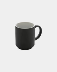 Stapelbare mok keramiek 180ml om te personaliseren - Zwart