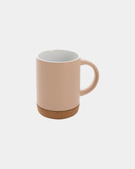 Mug keramiek 280ml kurken voet om te personaliseren - Bruin