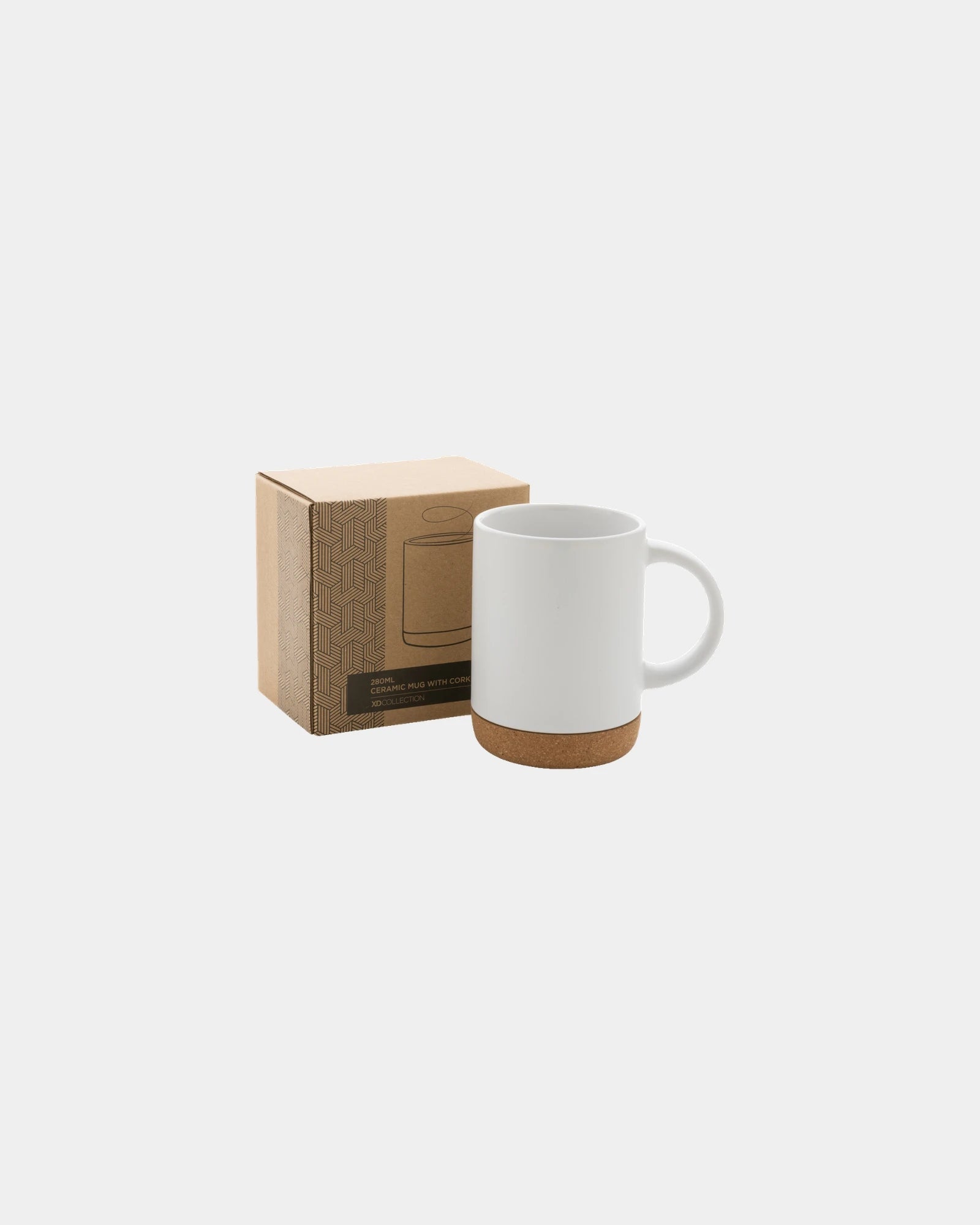 Mug keramiek 280ml kurken voet om te personaliseren