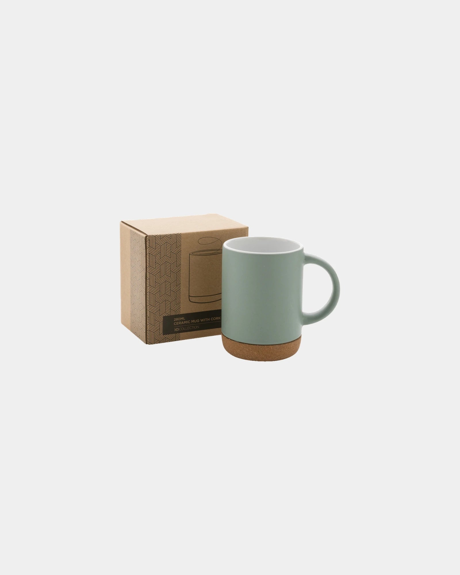 Mug keramiek 280ml kurken voet om te personaliseren