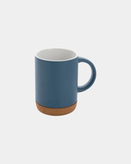 Mug keramiek 280ml kurken voet om te personaliseren - Blauw