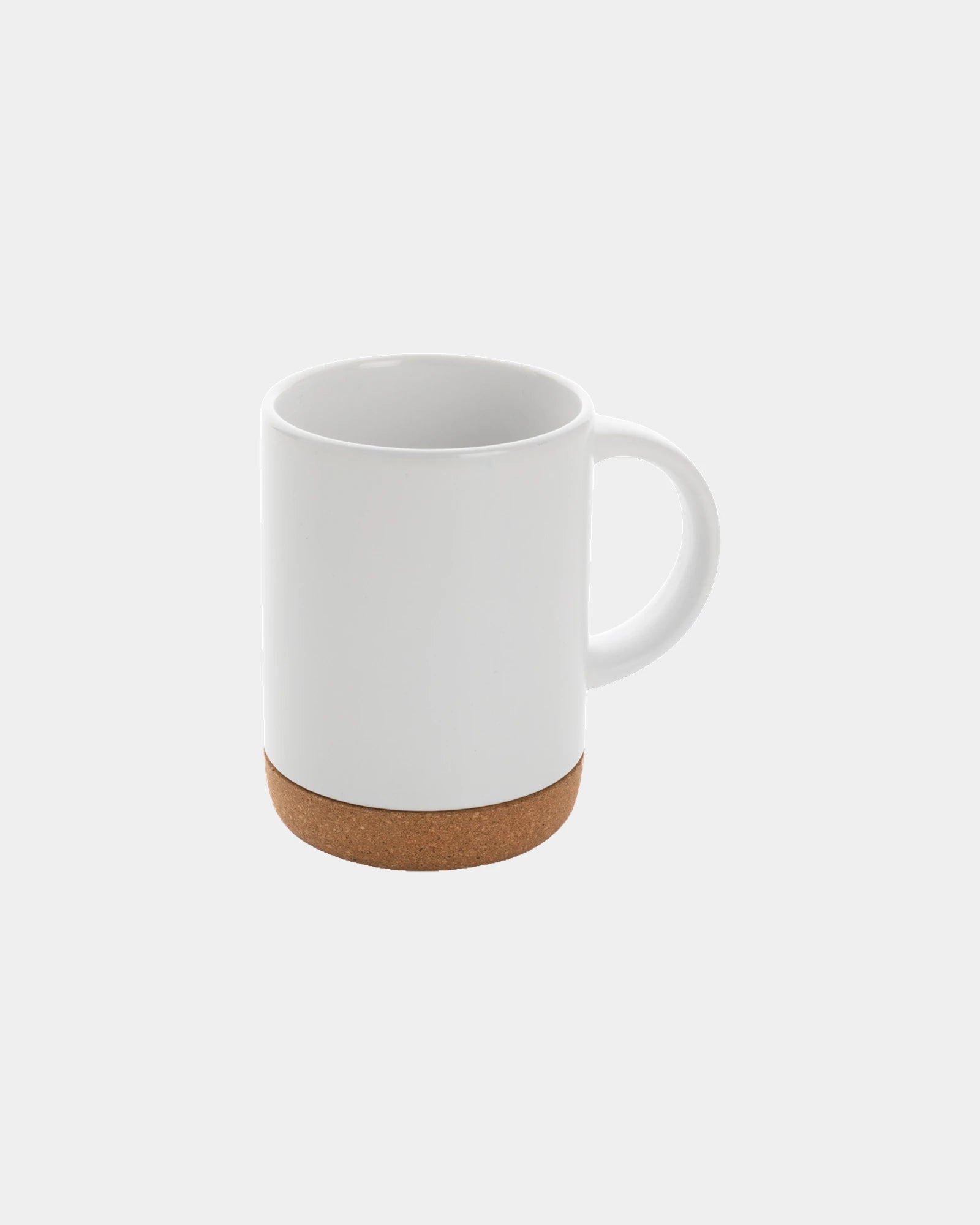 Mug keramiek 280ml kurken voet om te personaliseren - Wit