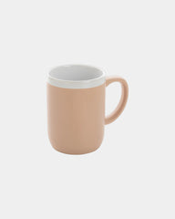 Mug keramiek 300ml witte rand om te personaliseren - Bruin