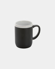 Mug keramiek 300ml witte rand om te personaliseren - Zwart