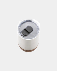 Koffiekop gerecycled RVS en kurk 180ml om te personaliseren