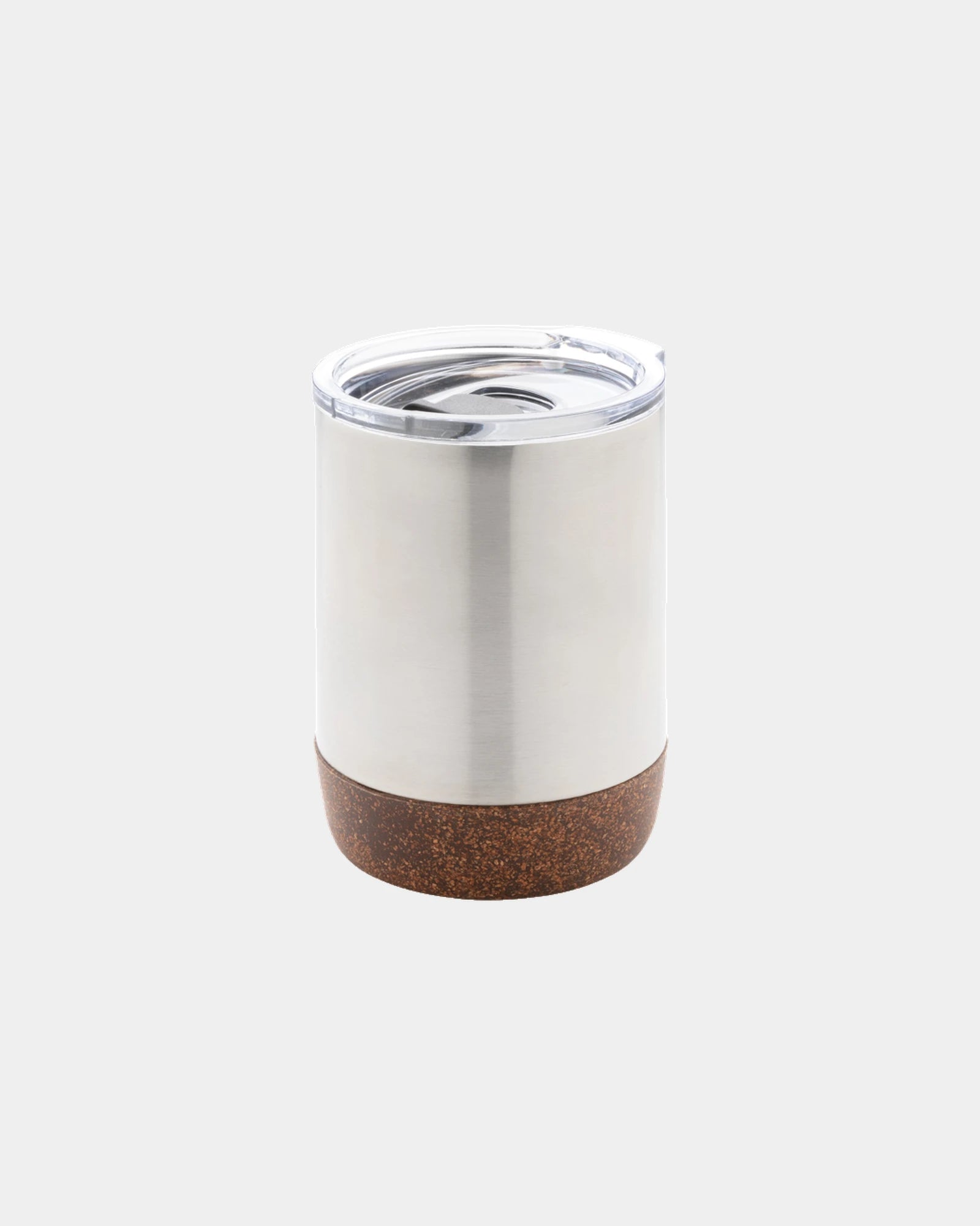 Koffiekop gerecycled RVS en kurk 180ml om te personaliseren - Zilver