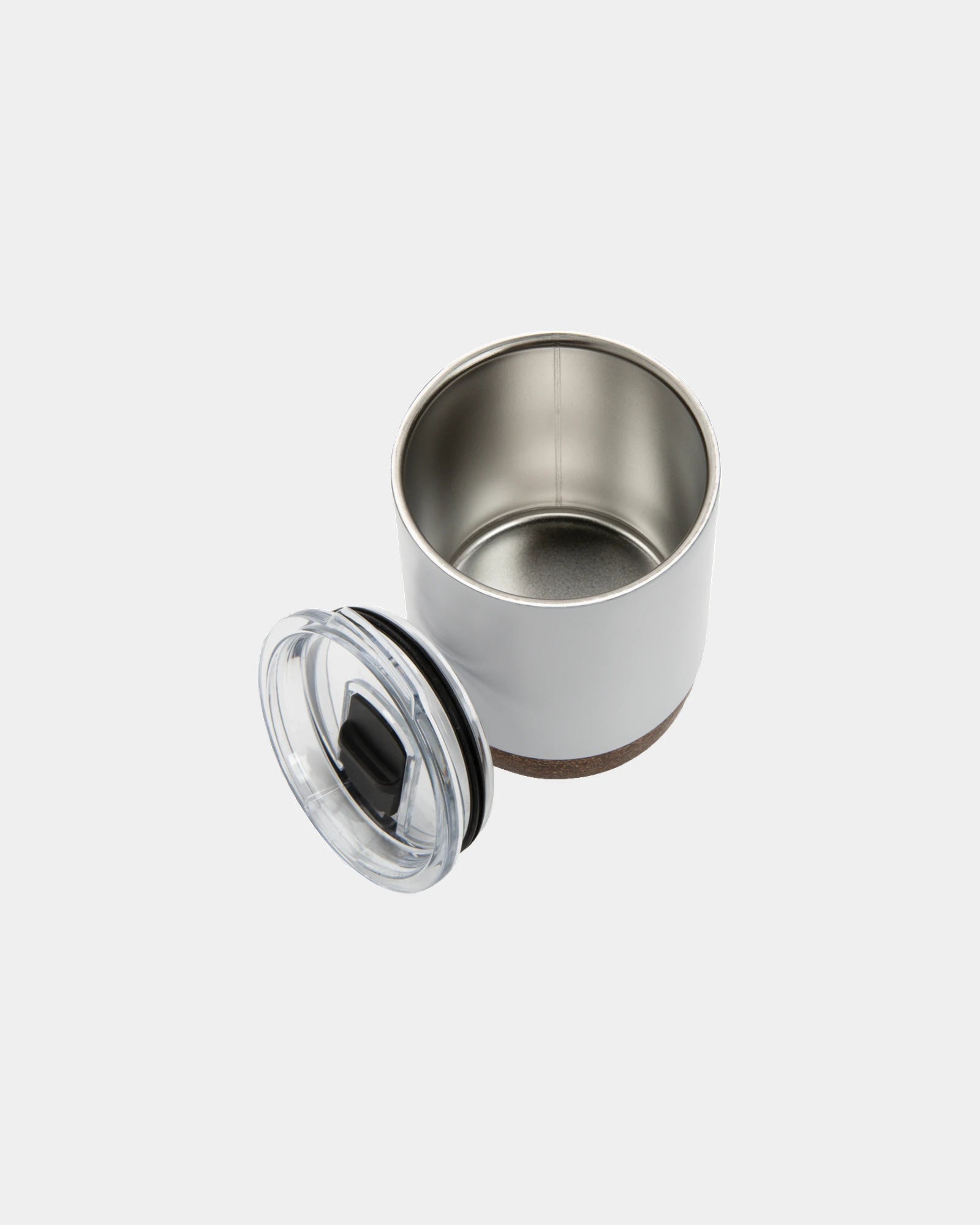 Koffiekop gerecycled RVS en kurk 180ml om te personaliseren
