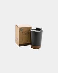 Koffiemok gerecycled kurk en rvs 300ml om te personaliseren