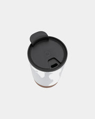 Koffiemok gerecycled kurk en rvs 300ml om te personaliseren