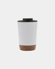 Koffiemok gerecycled kurk en rvs 300ml om te personaliseren