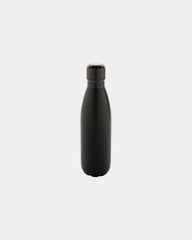 Drinkfles van gerecycled RVS 500ml om te personaliseren - Zwart