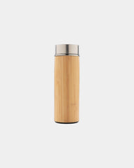 Thermosfles bamboe rvs 300ml om te personaliseren - 1