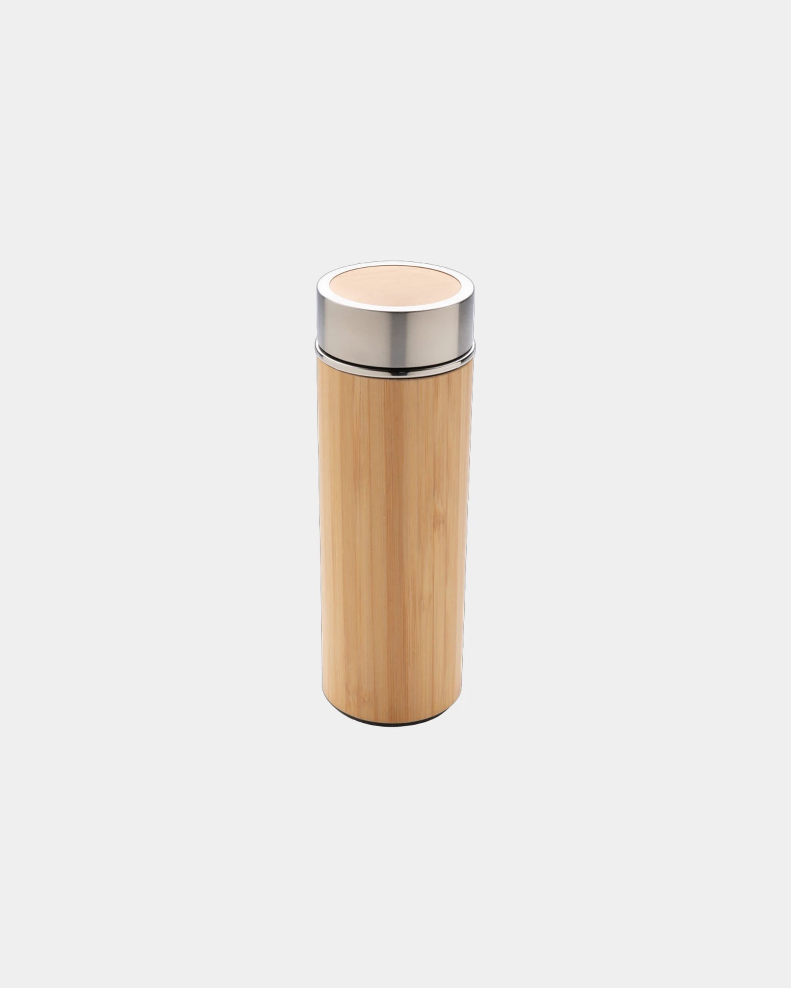 Thermosfles bamboe rvs 300ml om te personaliseren - Bruin