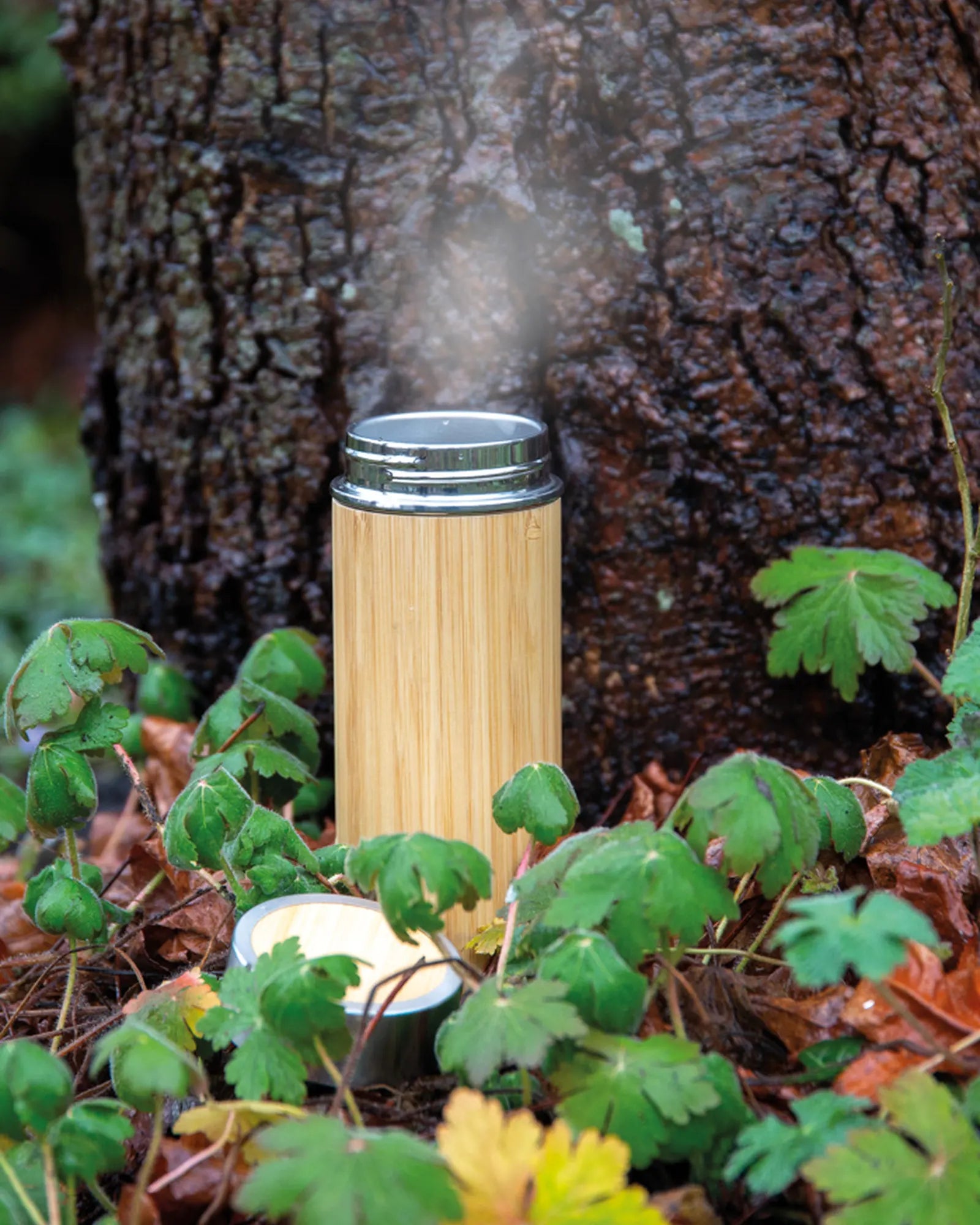 Thermosfles bamboe rvs 300ml om te personaliseren - 6