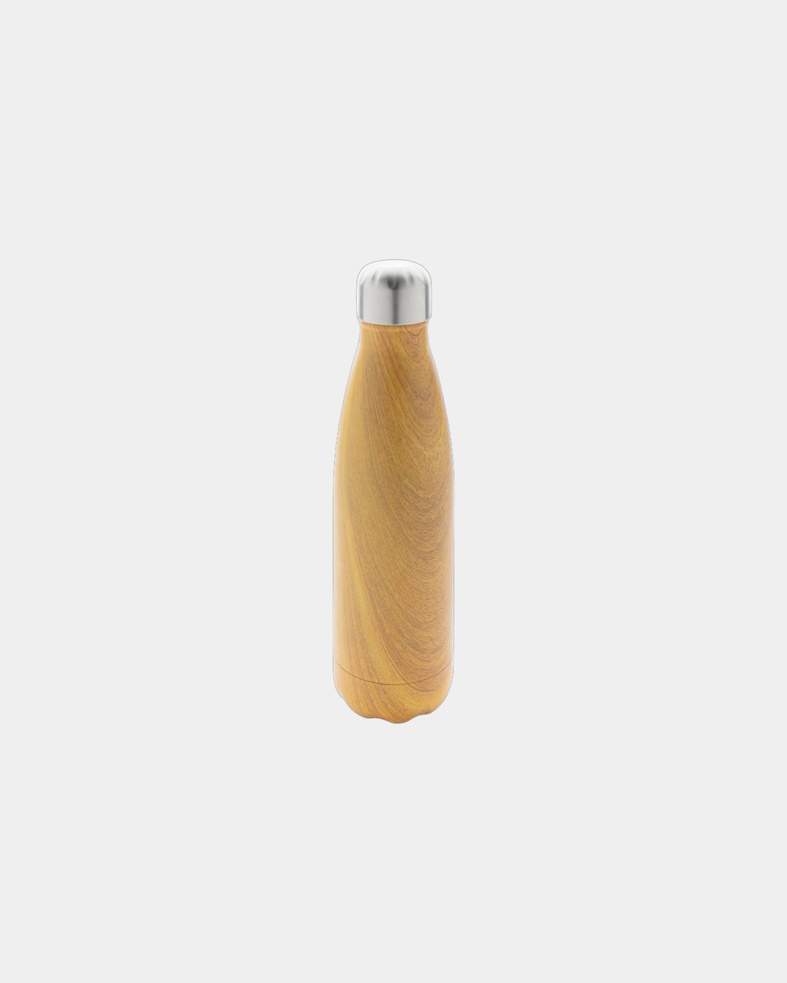 Thermosfles rvs 500ml houtlook om te personaliseren - Geel