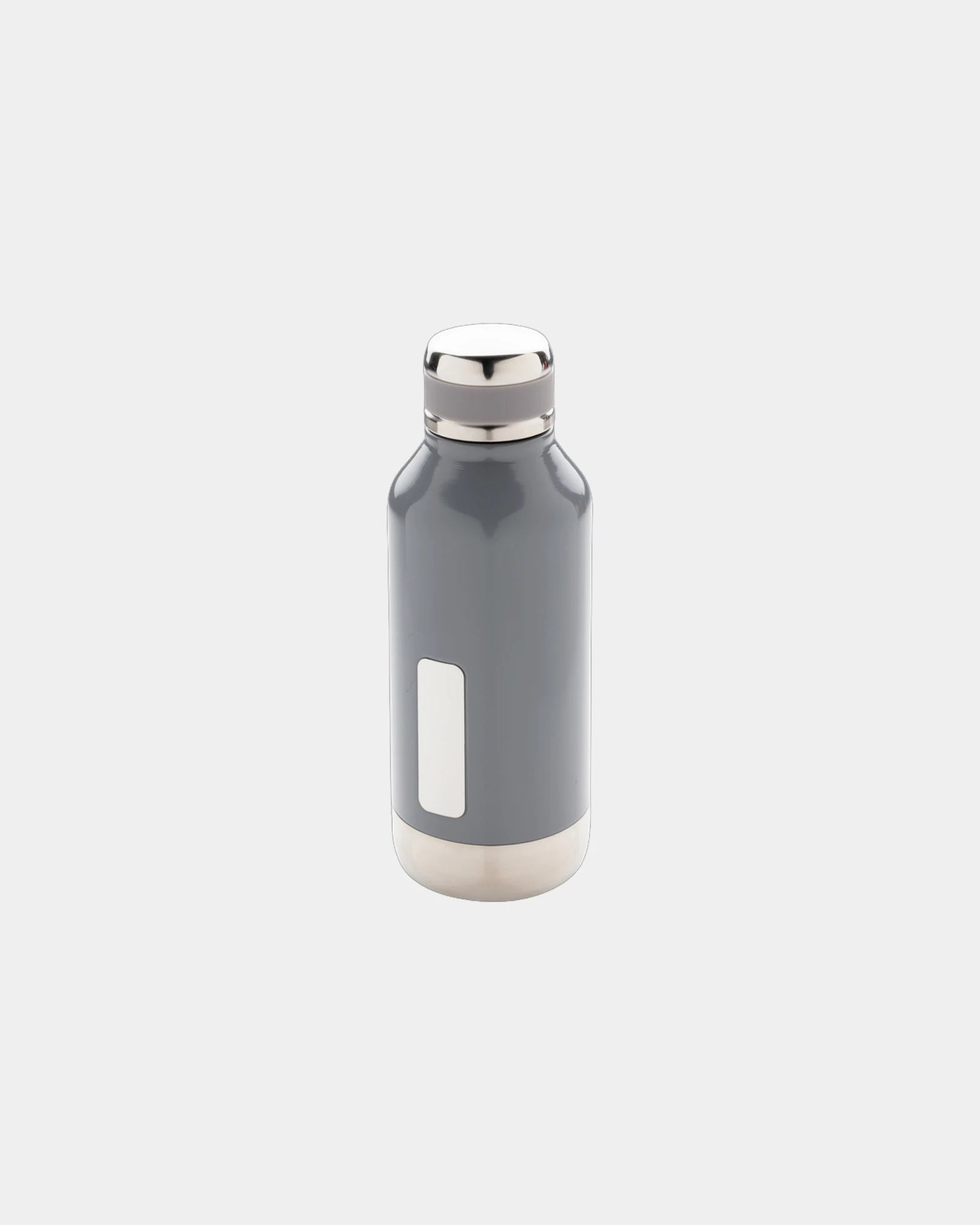 Thermosfles rvs 500ml met metalen plaat om te personaliseren - Grijs
