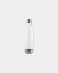Waterdichte drinkfles PETG rvs dop om te personaliseren - Transparant
