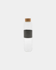 Drinkfles glas bamboe deksel 750ml om te personaliseren - 1