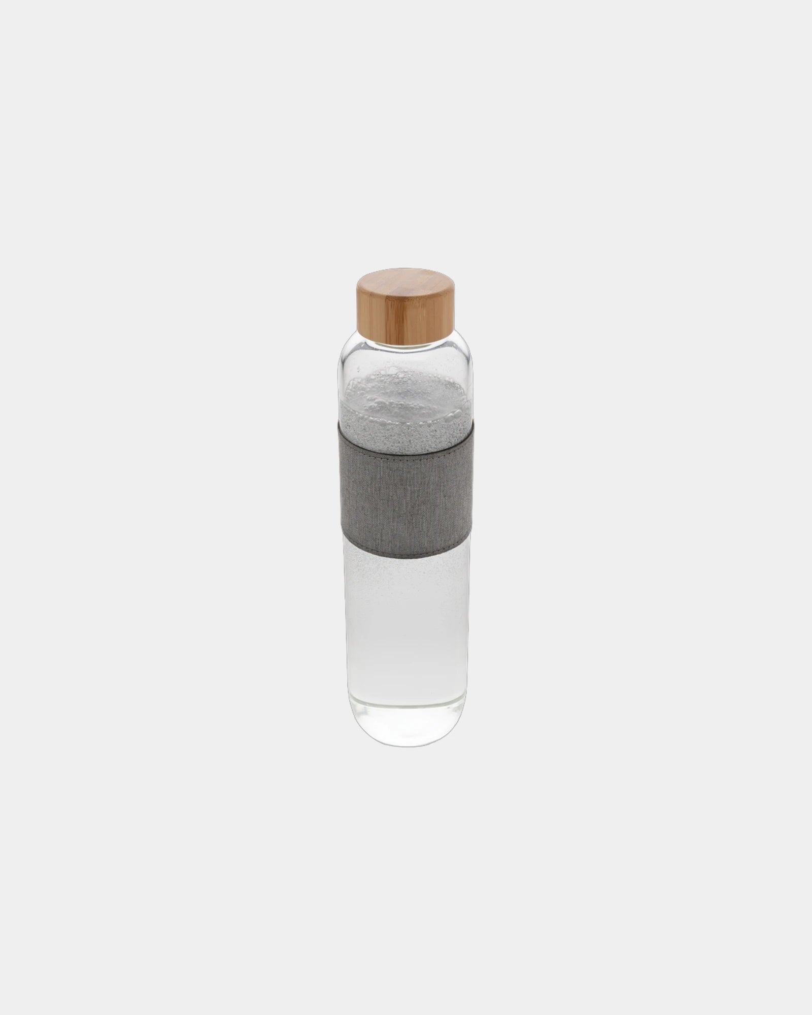 Drinkfles glas bamboe deksel 750ml om te personaliseren - Transparant