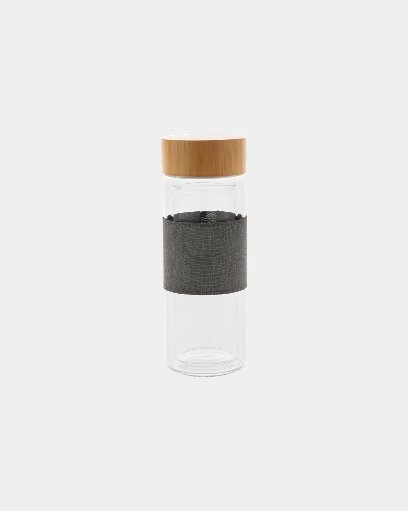 Drinkfles dubbelwandig glas 360ml om te personaliseren