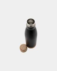 Thermosfles rvs met bamboe afwerking om te personaliseren - 3
