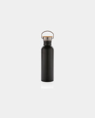 Drinkfles rvs met bamboe deksel 710ml om te personaliseren - 1