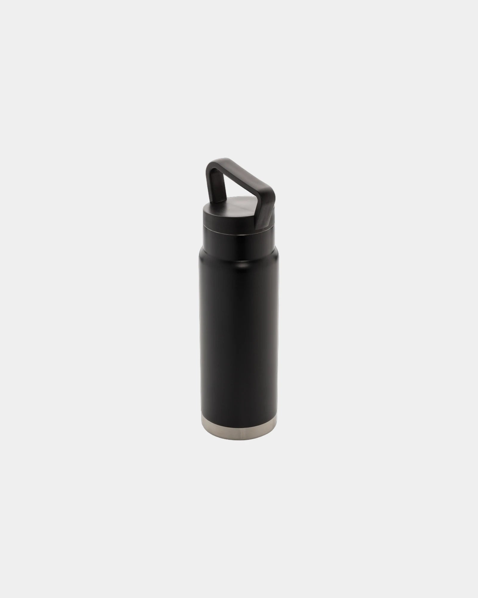 Thermosfles rvs 650ml met handvat om te personaliseren - Zwart
