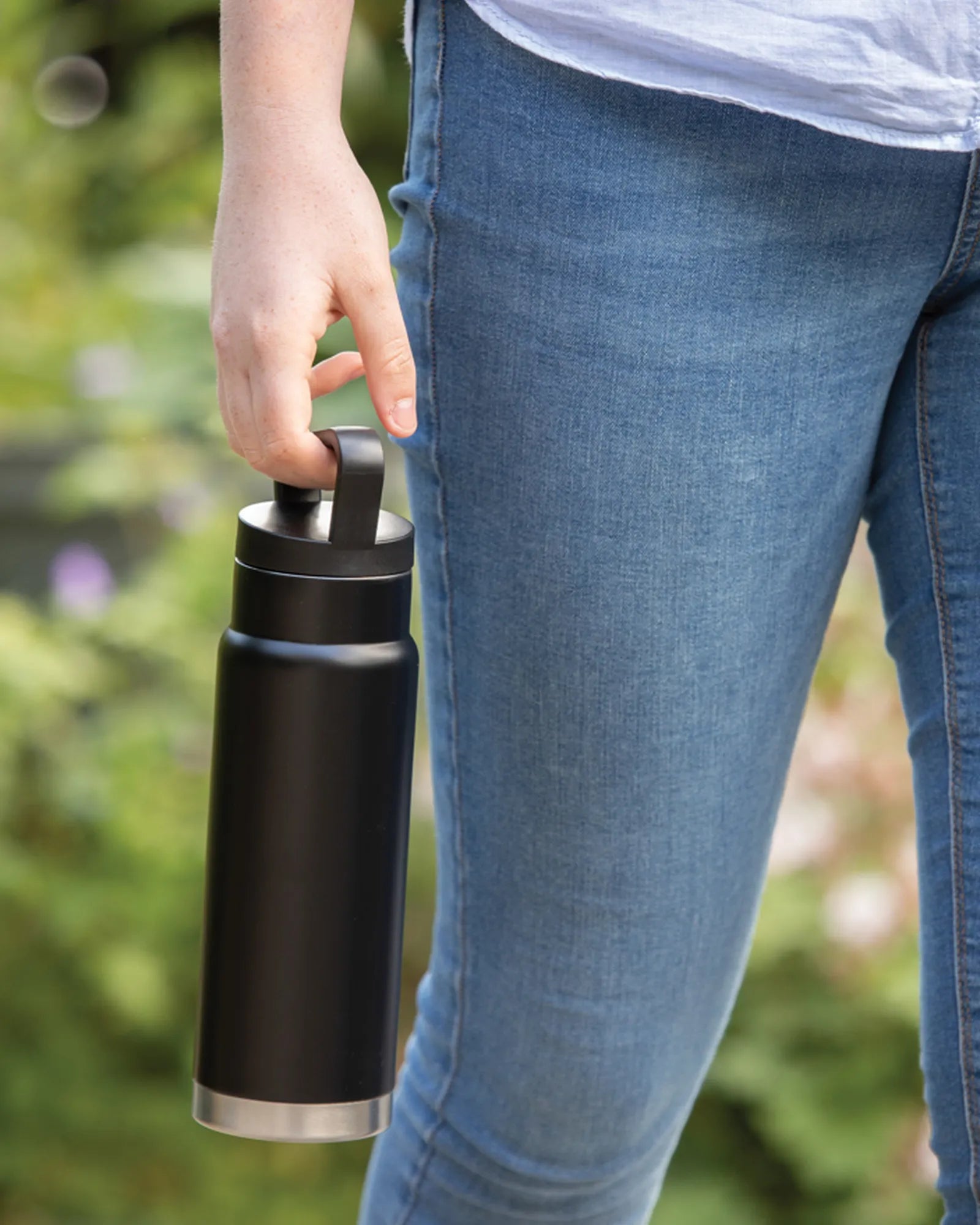 Thermosfles rvs 650ml met handvat om te personaliseren - 5