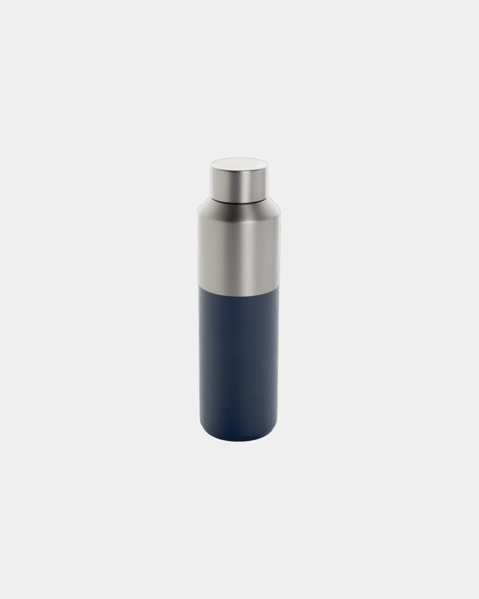 Thermosfles van gerecycled rvs 600ml om te personaliseren - Marineblauw
