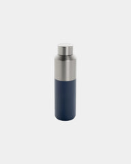 Thermosfles van gerecycled rvs 600ml om te personaliseren - Marineblauw