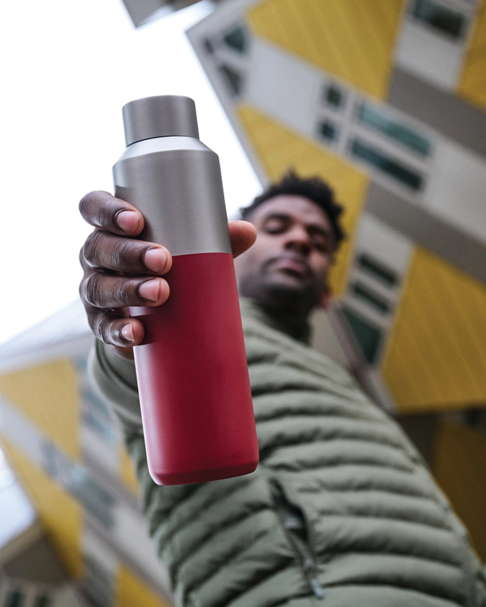 Thermosfles van gerecycled rvs 600ml om te personaliseren - 20