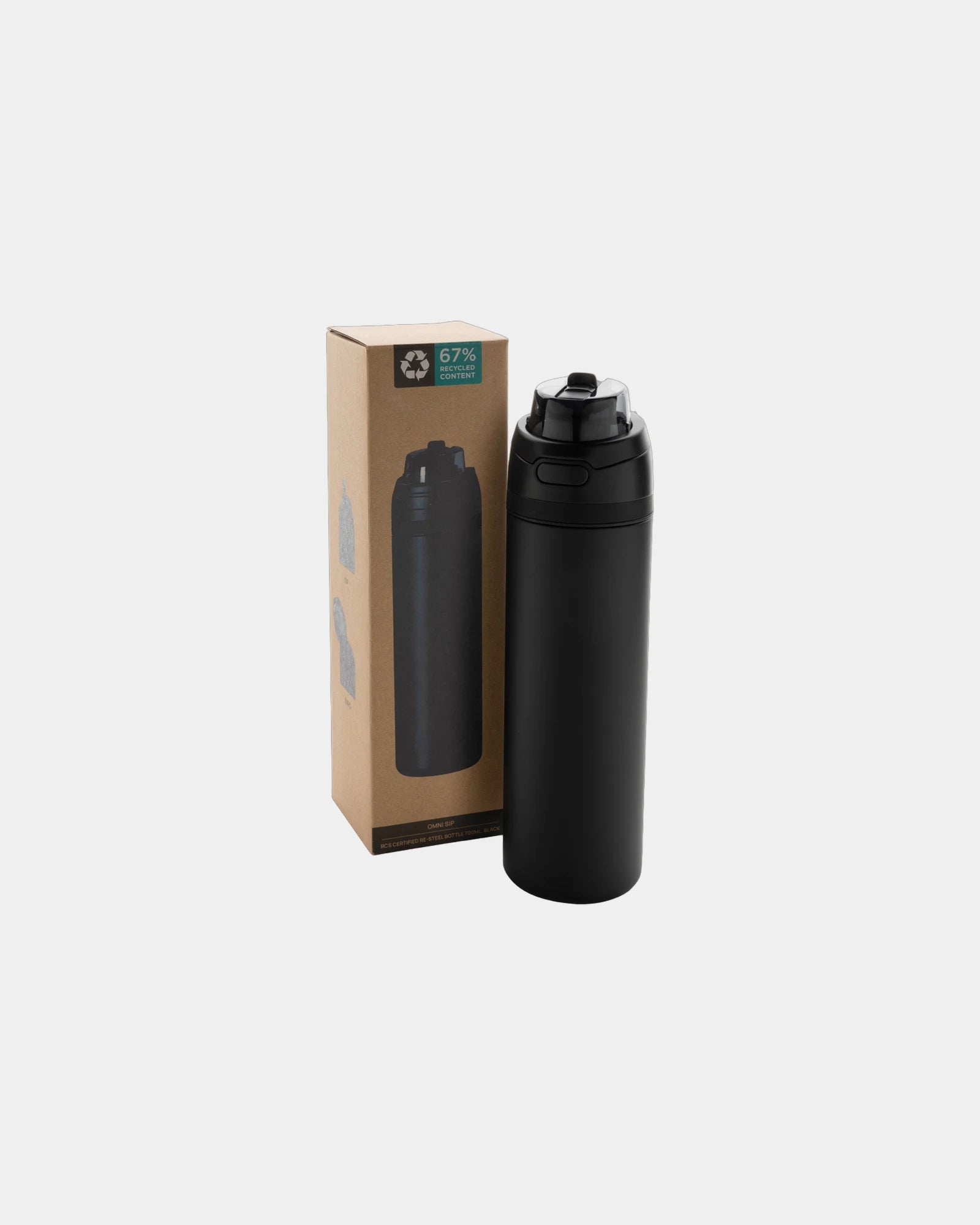 Drinkfles waterdicht gerecycled staal om te personaliseren - 1