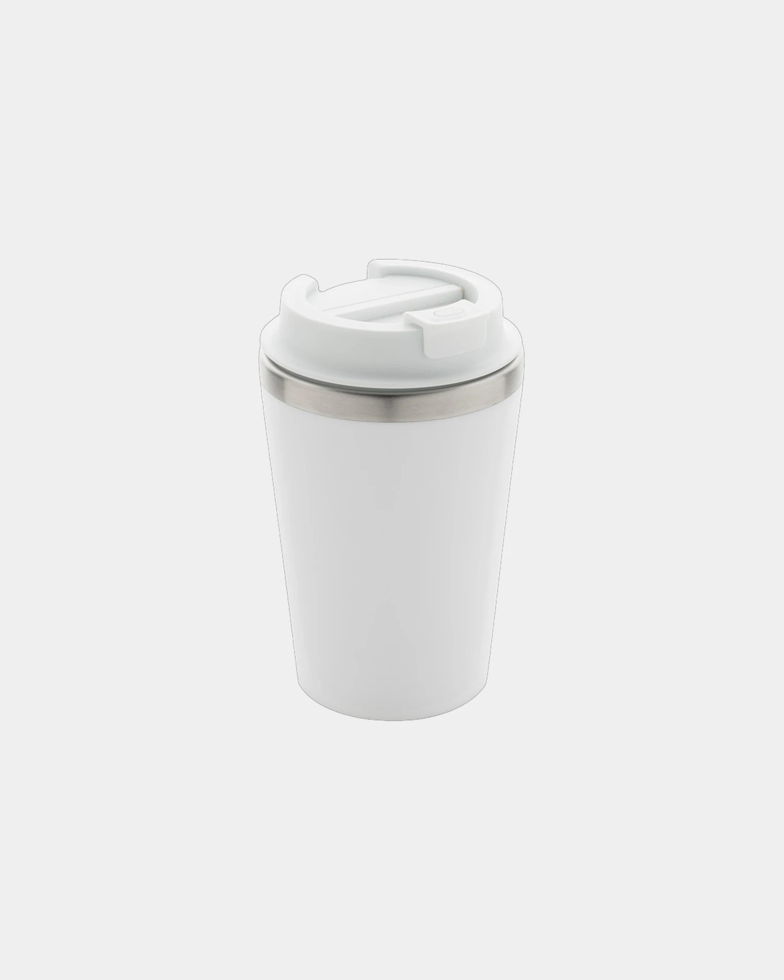 Mug dubbelwandig gerecycled PP RCS om te personaliseren - Wit