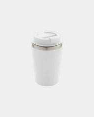 Mug dubbelwandig gerecycled PP RCS om te personaliseren - Wit