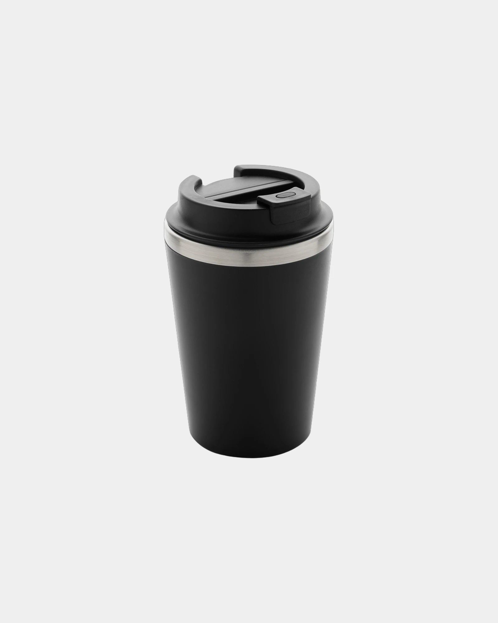 Mug dubbelwandig gerecycled PP RCS om te personaliseren - Zwart