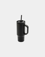 Mug gerecycled rvs 480ml waterdicht om te personaliseren - Zwart