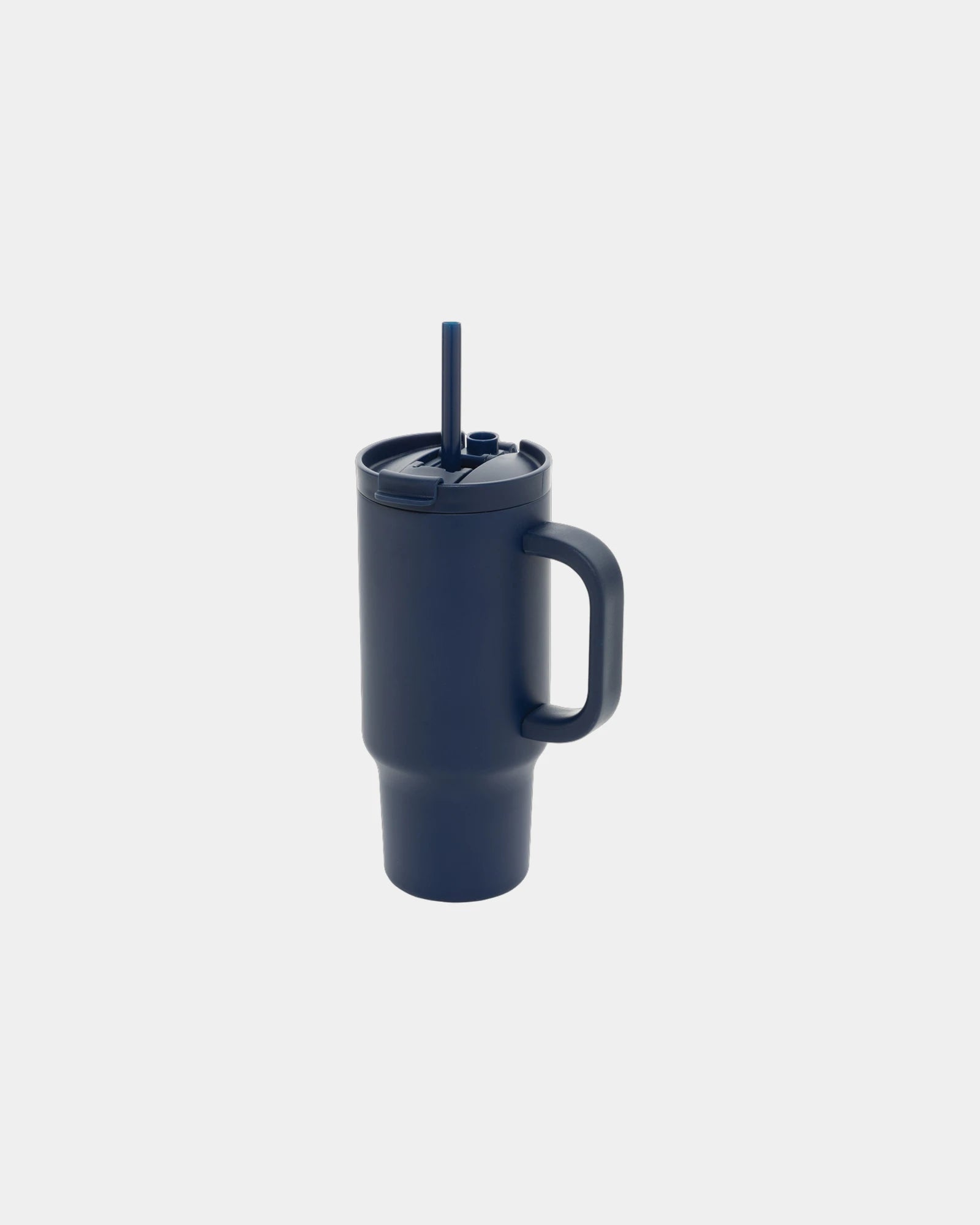 Mug gerecycled rvs 480ml waterdicht om te personaliseren - Marineblauw
